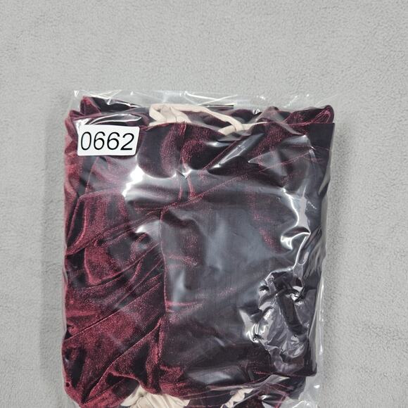 Lulus Velvet Dress Womens XS Burgundy Satin Mini Fairy Whimsical Goth Babydoll - Picture 12 of 12